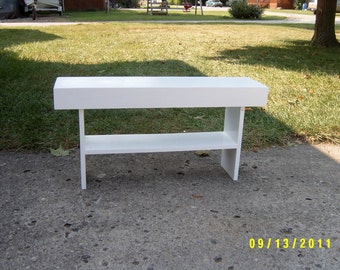 wooden bench farmhouse style 3' recycled material