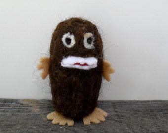 Catnip Cat toy baby big foot sasquatch needle felted