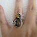 Navajo Sterling silver Tigers Eye feather leaves ring size 5.25 (1970s)