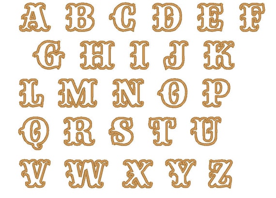 Free Alphabet Fonts For Applique