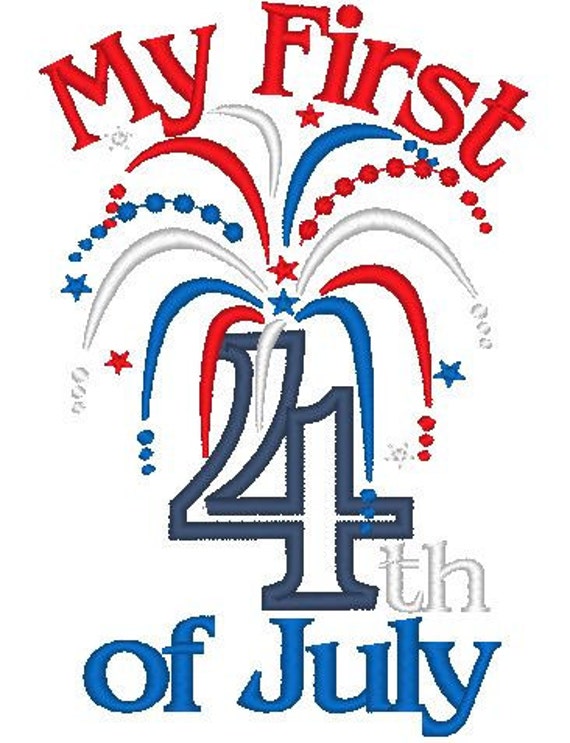 Download My first 4th 4th of July and plain fireworks designs INSTANT