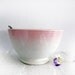 french vintage cafe au lait bowl, pastel pink shades of white.