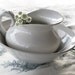 French antique porcelain bowl and pitcher, white shabby chic decor