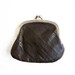 Vintage Brown Leather Frame Purse