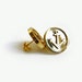 Marinette Gold Anchors Stud Earrings