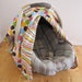 Car seat cover or car seat tent - dots and stripes