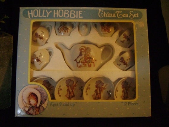 holly hobbie china tea set