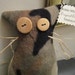 Plush Cat Donation to Blind Cat Rescue - Ready to Ship - Original Edition - Primitive - One of a Kind - Kittie Whiskers "Tremayne"