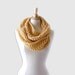 Banana Cream Infinity Scarf, Super Soft Merino Baby Alpaca Blend Scarf from Midwest Crochet