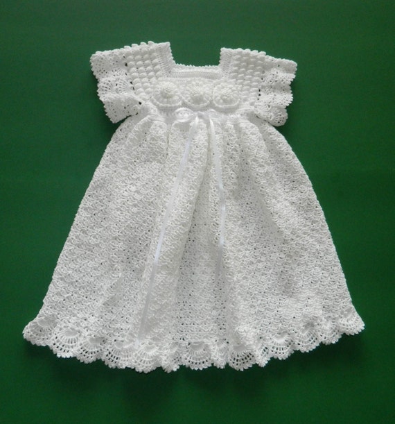 Crochet Christening / Blessing Gown Loop Pattern with