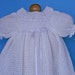 White Crochet Christening / Blessing Gown - Baptism Dress -Baby Dress - READY TO SHIP - 13061-G