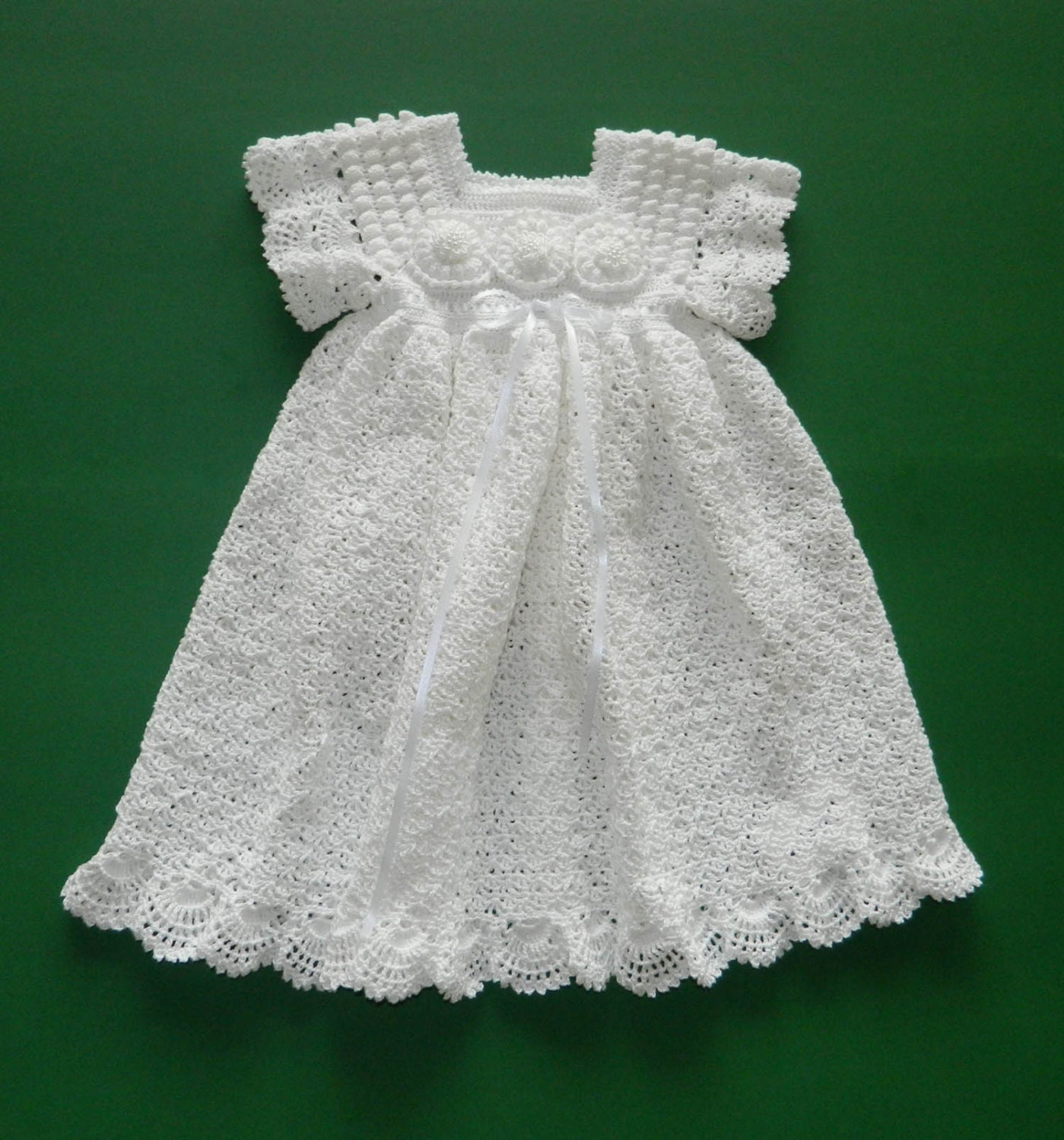 jacket christening crochet pattern Loop CherryHillCrochet Gown by Crochet Christening / Blessing