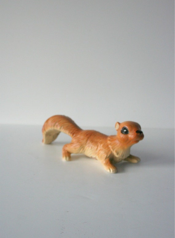 vintage ceramic squirrel figurine japan