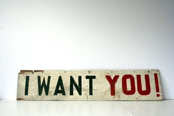 i want you i need you