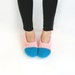 SALE 20% OFF - Crochet Slippers in Baby Pink and Azure