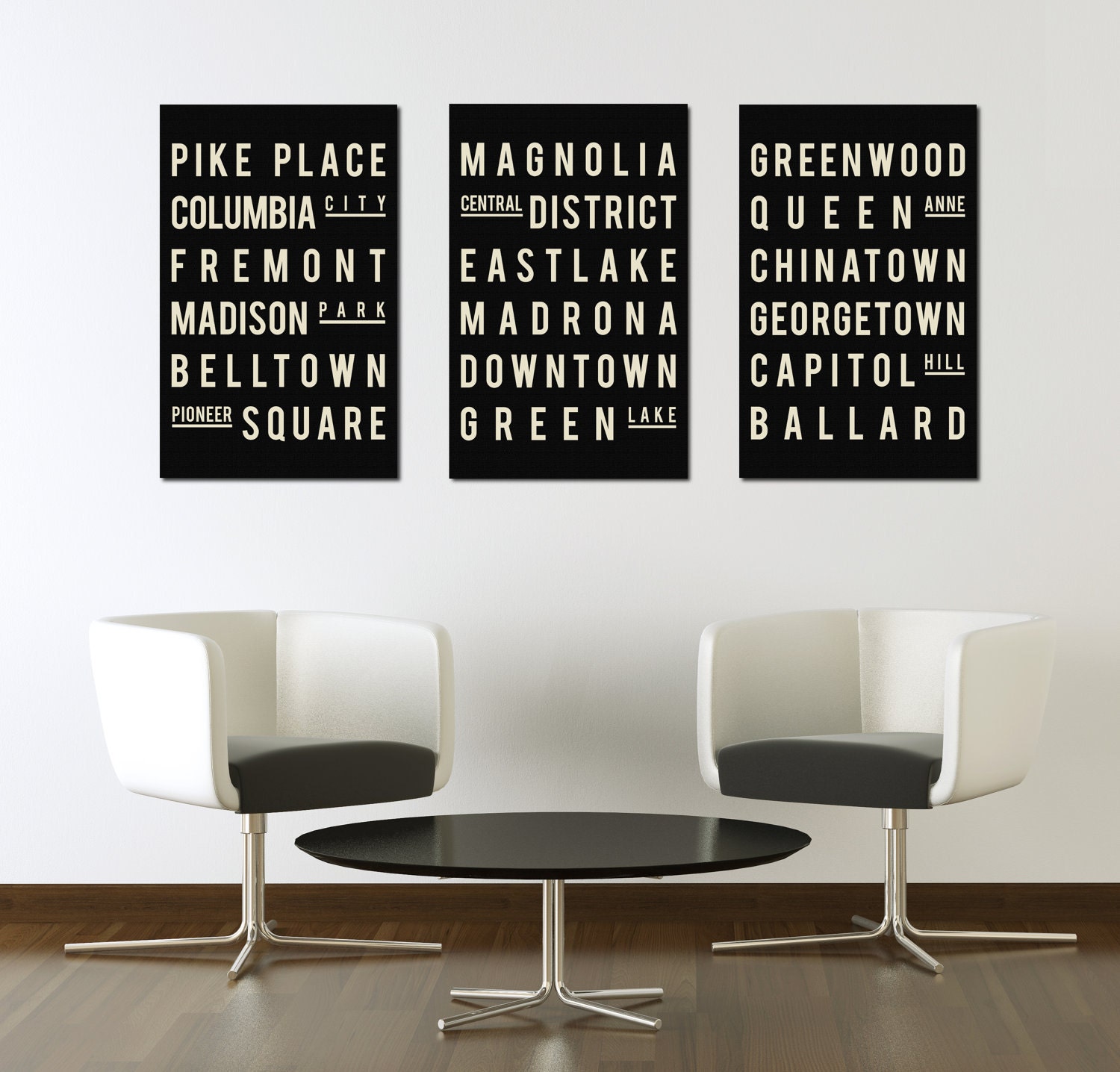 industrial subway sign seattle art poster modern typographic industrial subway sign seattle art poster modern typographic