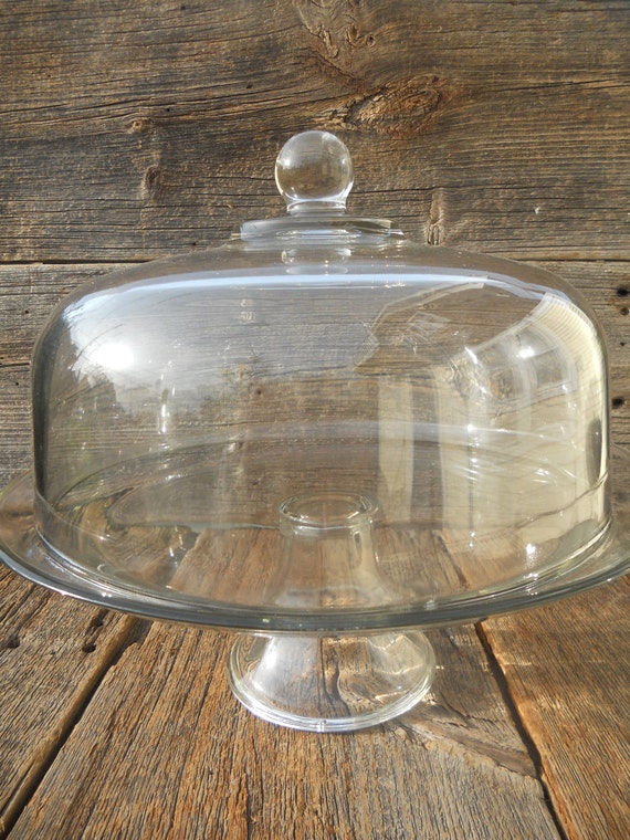 Glass Cake Plate with Cover