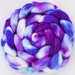 Hand dyed BFL/Silk Combed Top - 4.4oz - Somewhat Royal