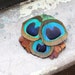 Peacock Trio Hair Clip Fascinator