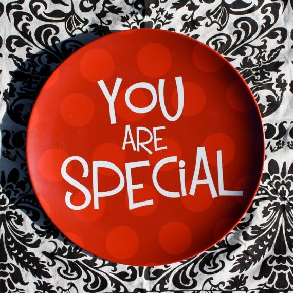 Items similar to You are Special plate on Etsy