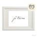 JE TAIME / FRENCH I LOVE YOU (in NOIR - Black on White) 8x10 on A4 Poster Print