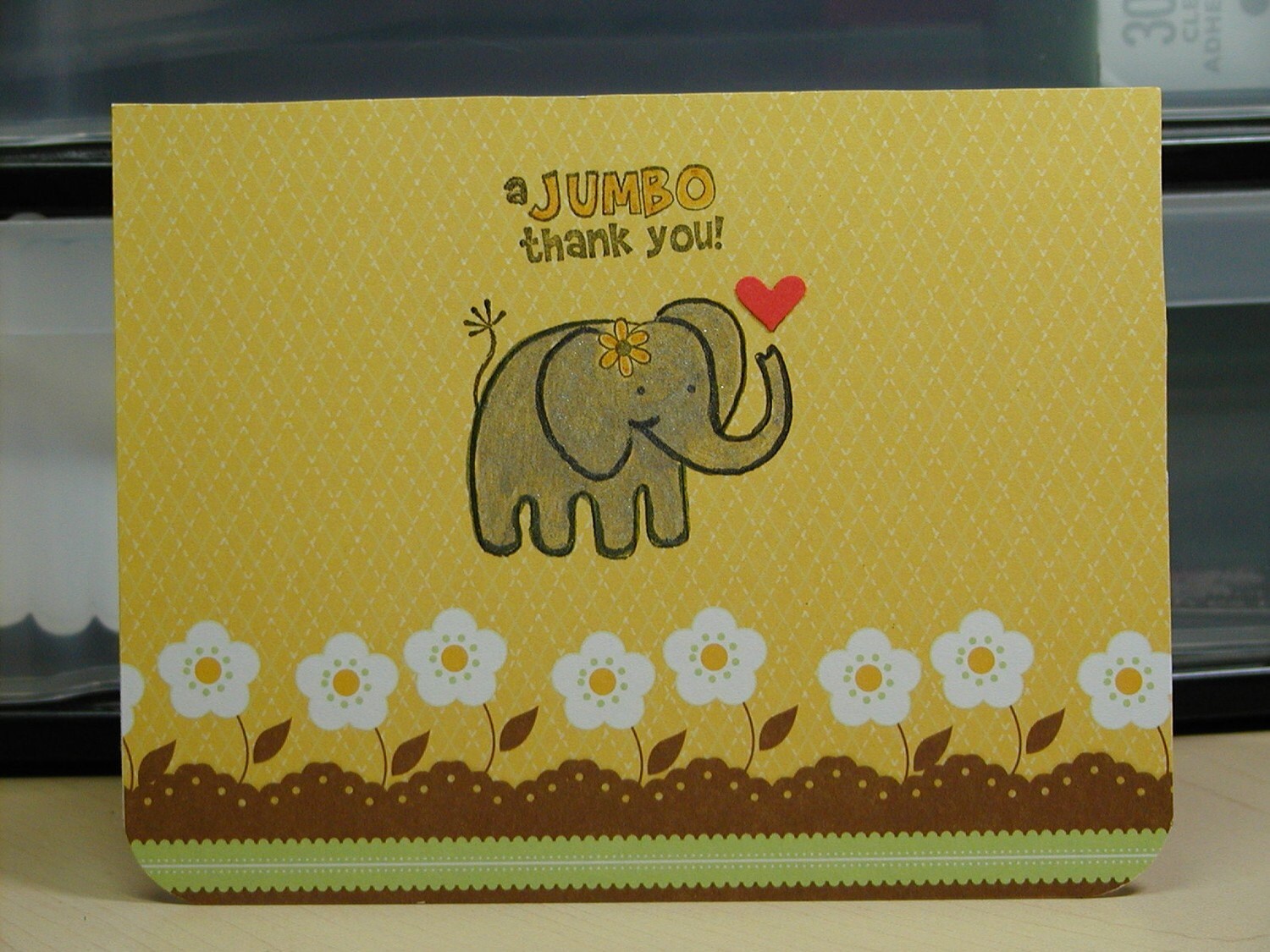 A Jumbo Thank You Card