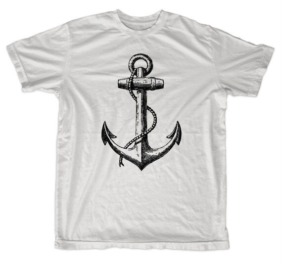 Retro Sail Ship Anchor men & ladies t-shirt id6021 by teesolo