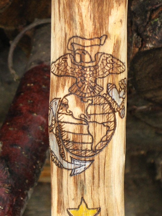 USMC Custom Walking Stick