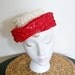 SALE - Vintage Ladies Straw Hat - 1950s