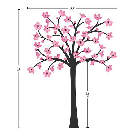 Cherry Blossom Tree Wall Decal