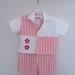 Vintage 2 Piece Boys Outfit / Shirt and Overalls / Size 2T / Patriotic
