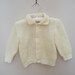 Vintage Baby Sweater / Yellow / Baby Cardigan