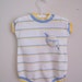 Vintage Baby Boy Romper Onesie -- Baseball -- Little Slugger -- 9 Months