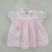 Vintage Pink Baby Dress / Parasol