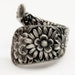 Antique Stieff Floral Sterling Silver Spoon Ring, Made in YOUR Size (769)