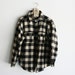 Vintage Soo Woolen Mills Black & White Flannel Coat