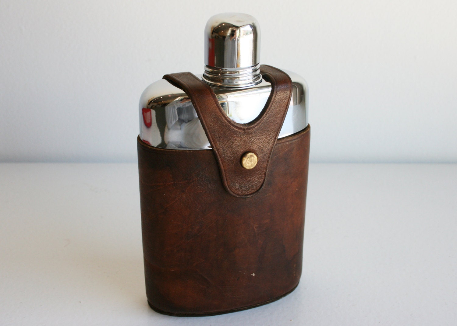 Vintage Leather Flask 57