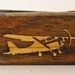 Exotic wood Money clip with Cherry wood Air Plane Inlay.