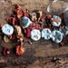 Wishing Stars - magic clay charms amulets tiny gemstones, wish, spells, wicca, pagan, wiccan, new age, magick