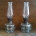 Vintage Clear Glass Oil Lamps / English Shop