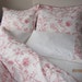 Duvet cover Queen-King size French country Home Bedding ivory red Bare pastel rustic cottage oxford flange pillow Turkish TURKEY cotton