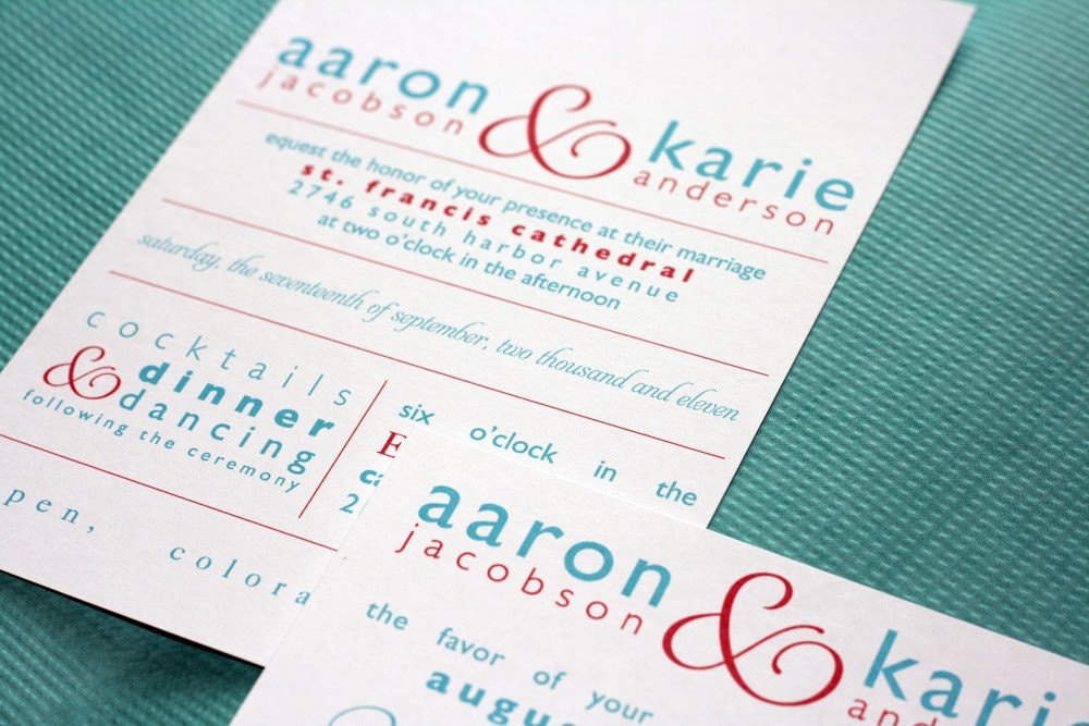 Modern Wedding Invitations 9