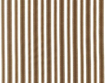 1 Yard Cocoa Stripe Pimatex for Robert Kaufman