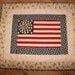 Primitive Hand Made Americana Quilt Wallhanging or Table Topper