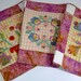Floral Quilted Table Runner Soft Colors Hand Appliquéd Valentine Gift