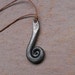 Norse Coiled Serpent Amulet (Hand Forged Iron Made to Order)
