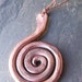 BIG Hand Forged Copper Gotland Spiral Necklace