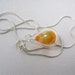 Yellow Parrot Feather Pendant