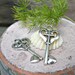 12pcs - Heart with cross Key Alice Theme charms in antique silver - 33x17mm