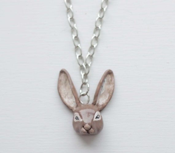 Items similar to Rabbit Pendant Necklace on Etsy